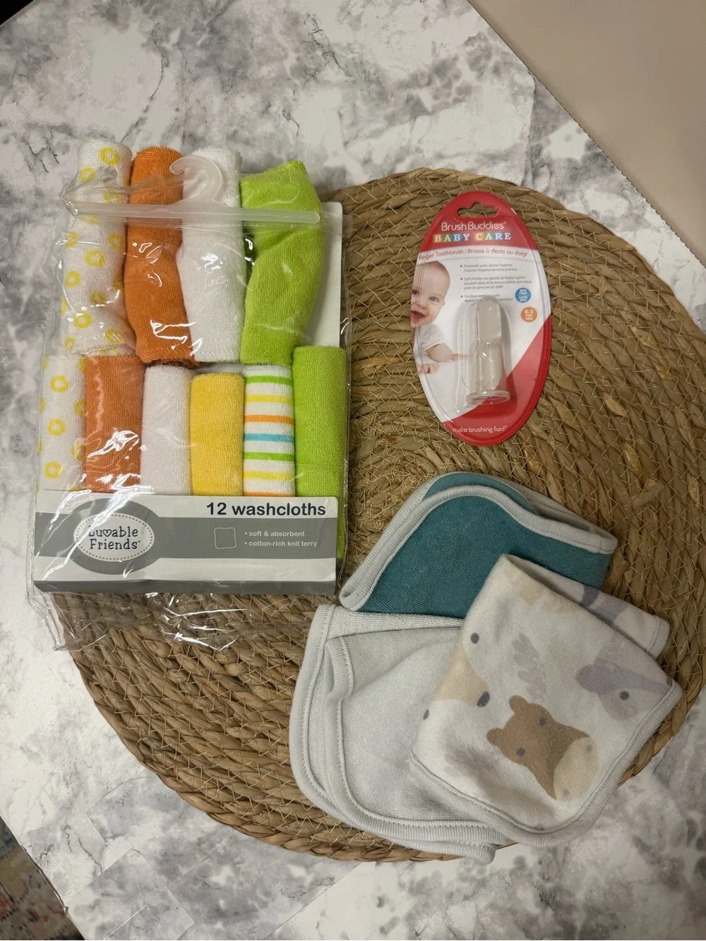 Baby Washcloths - 12 Pack Multi-Color